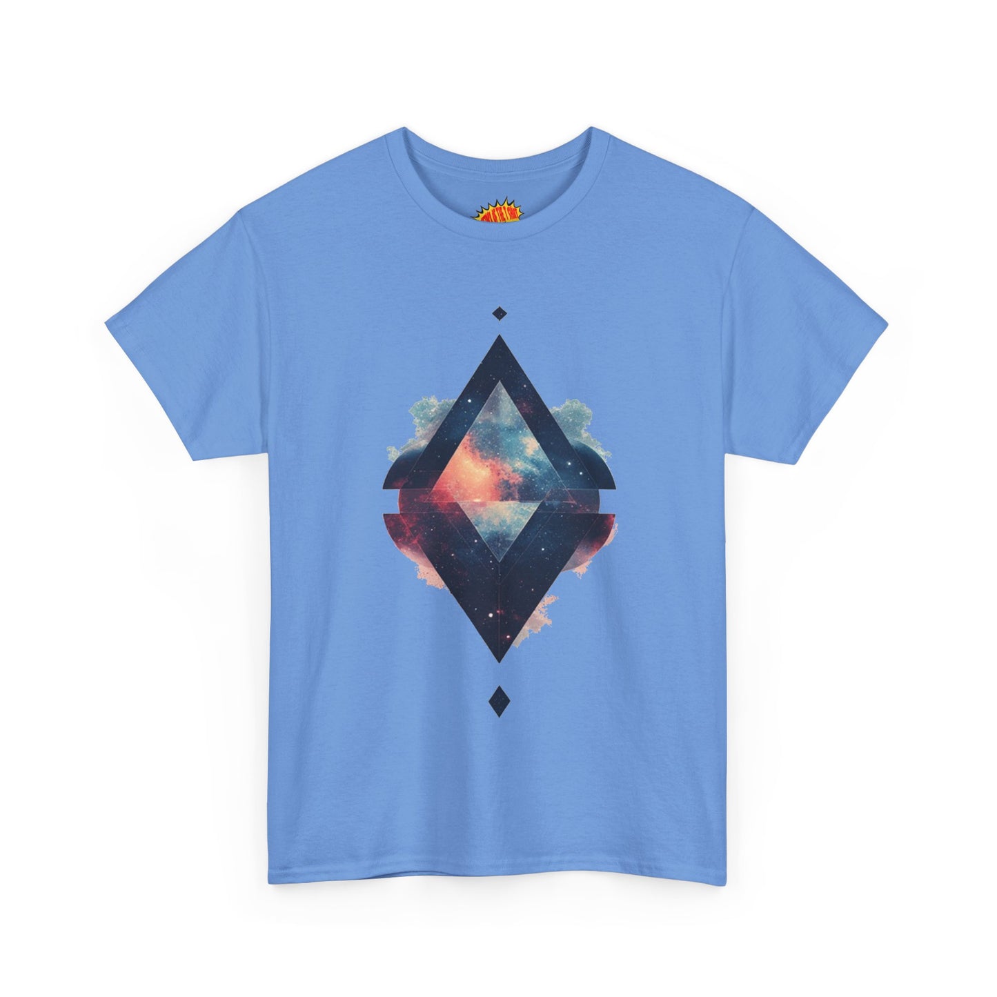 Split Diamond Shape Nebula Graphic Space Art Tee Shirt *Multiple Colors*