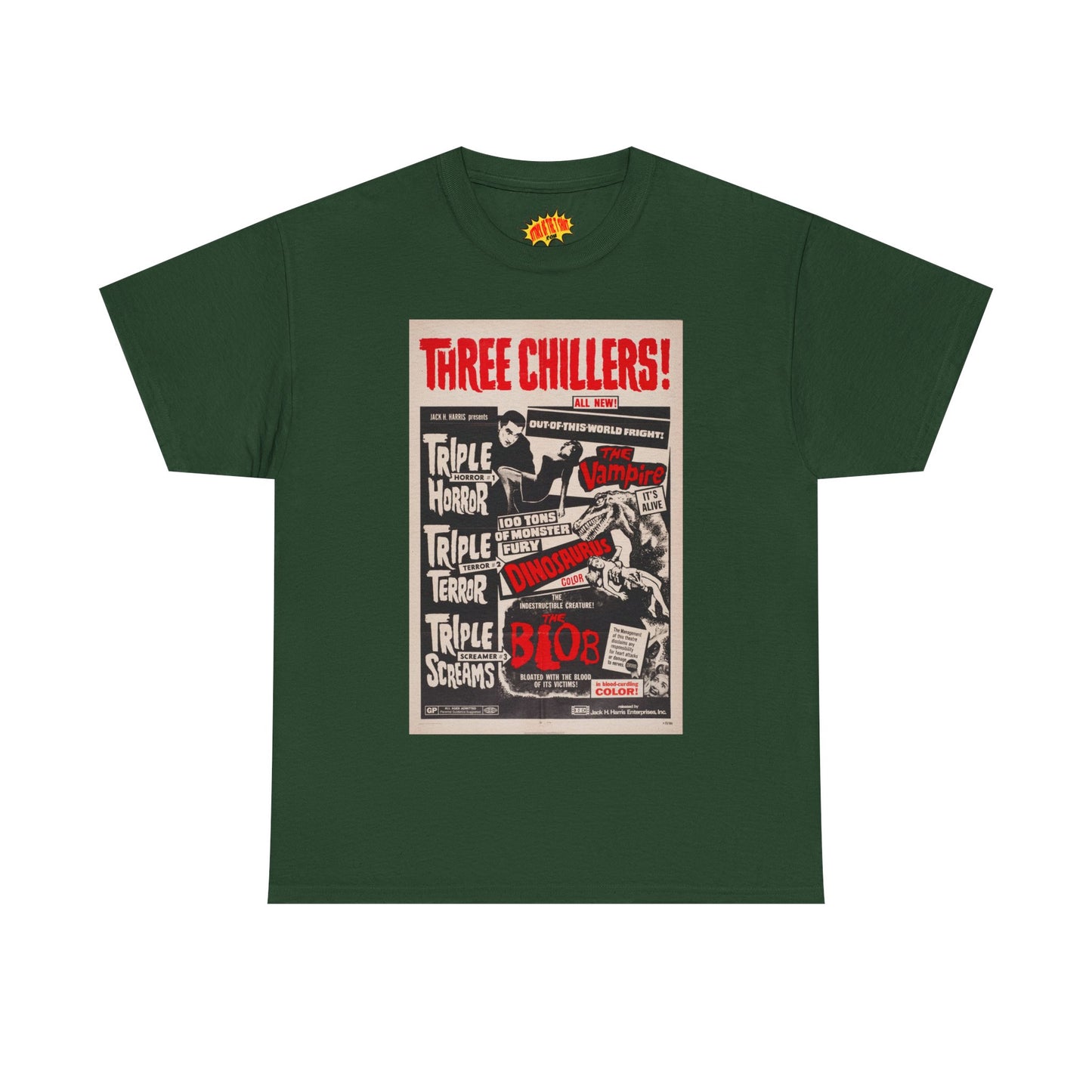 Three Chillers Movie Poster T-Shirt *Multiple Colors*