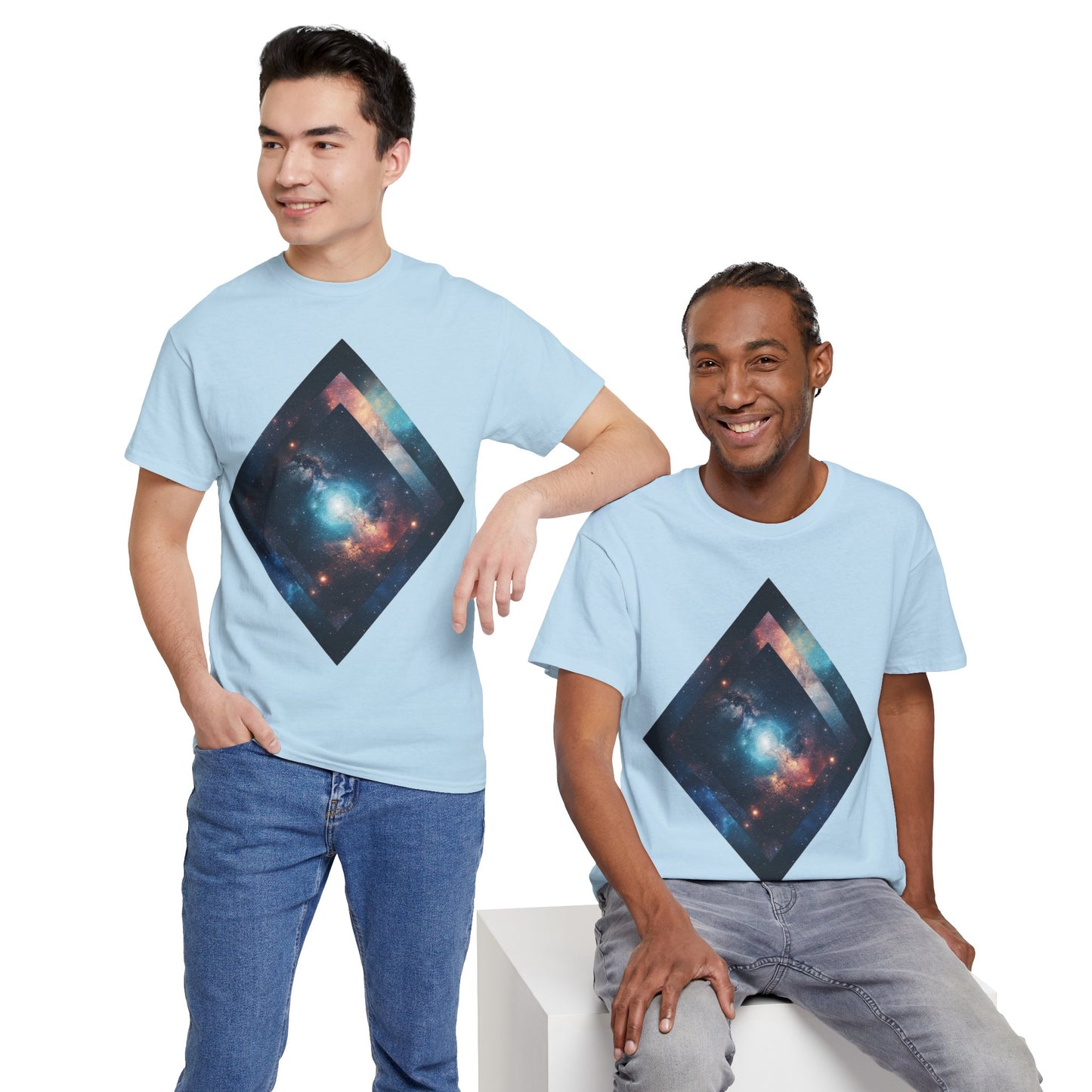 Diamond Galaxy Art Graphic Tee Shirt *Multiple Colors*