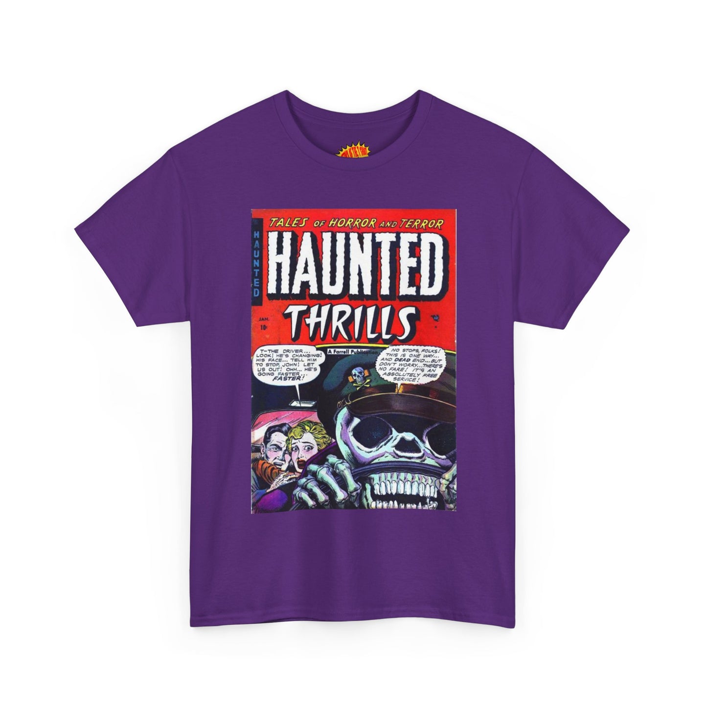 Haunted Thrills January Comic Tee Shirt *Multiple Colors*