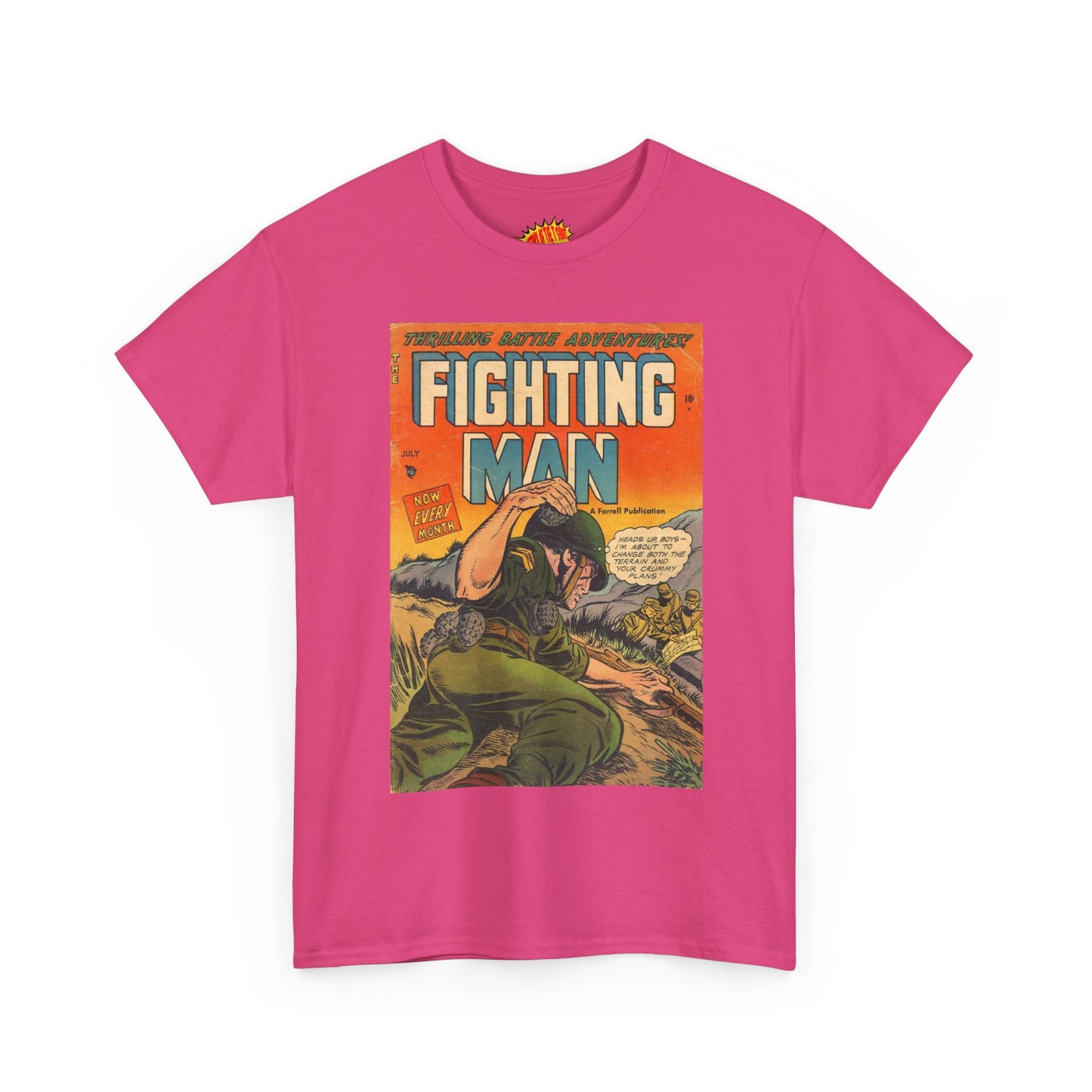 The Fighting Man July Comic Tee Shirt *Multiple Colors*