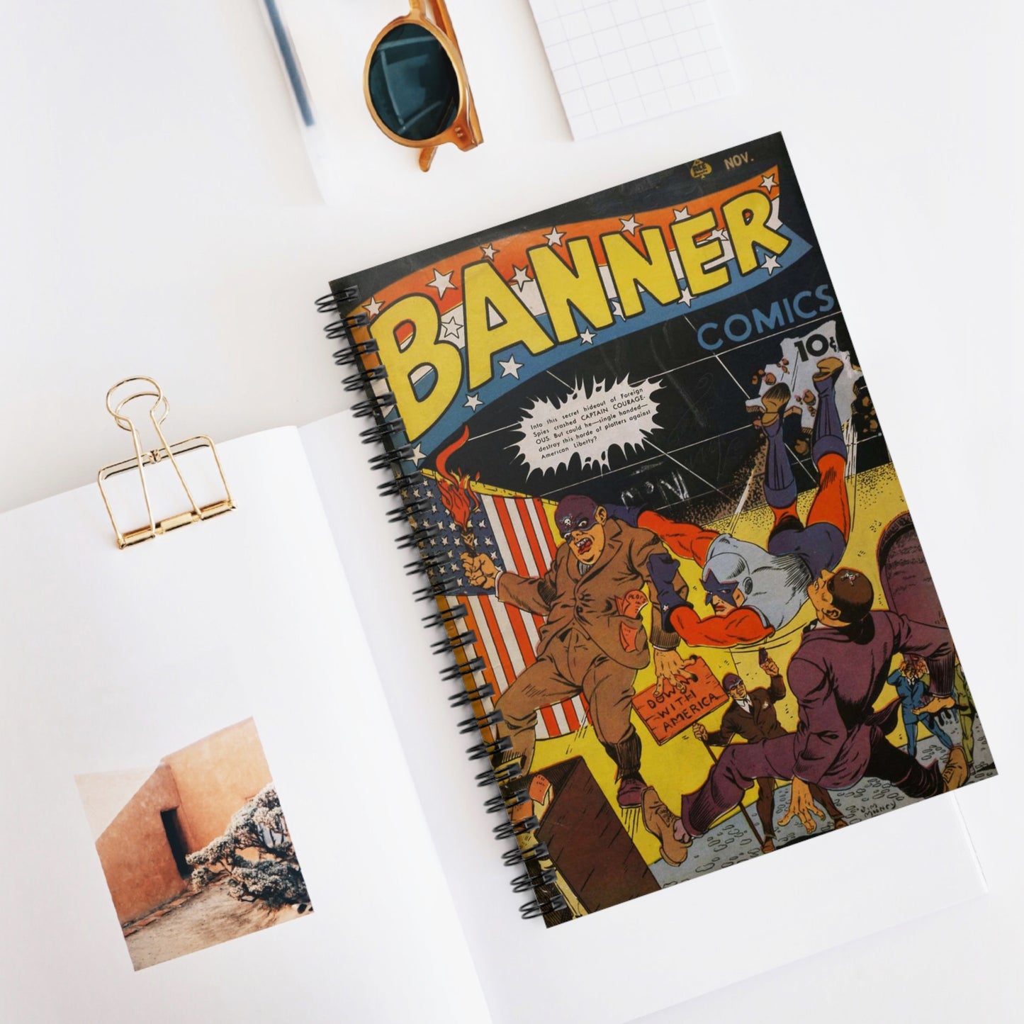 Banner Nov. Comic Spiral Notebook