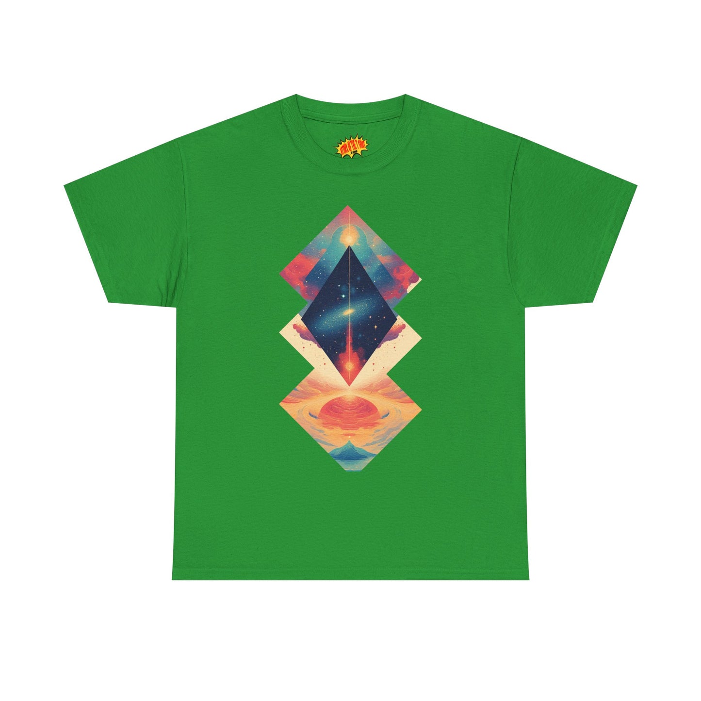 Geometric Shape Galaxy Graphic Space Art Tee Shirt *Multiple Colors*