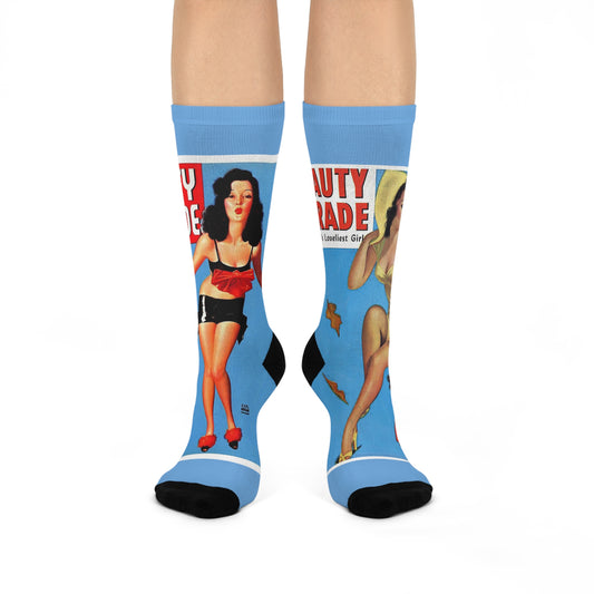 Beauty Parade Double Pinup Cushioned Socks