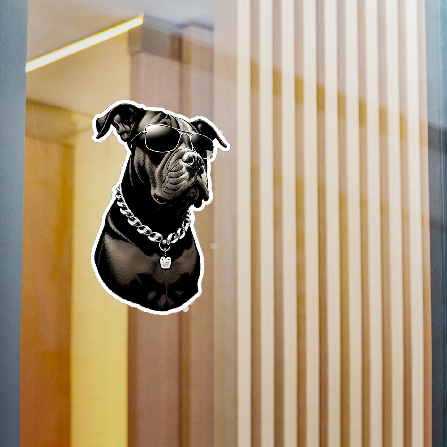 Dog with Sunglasses Durable Vinyl Decal Sticker