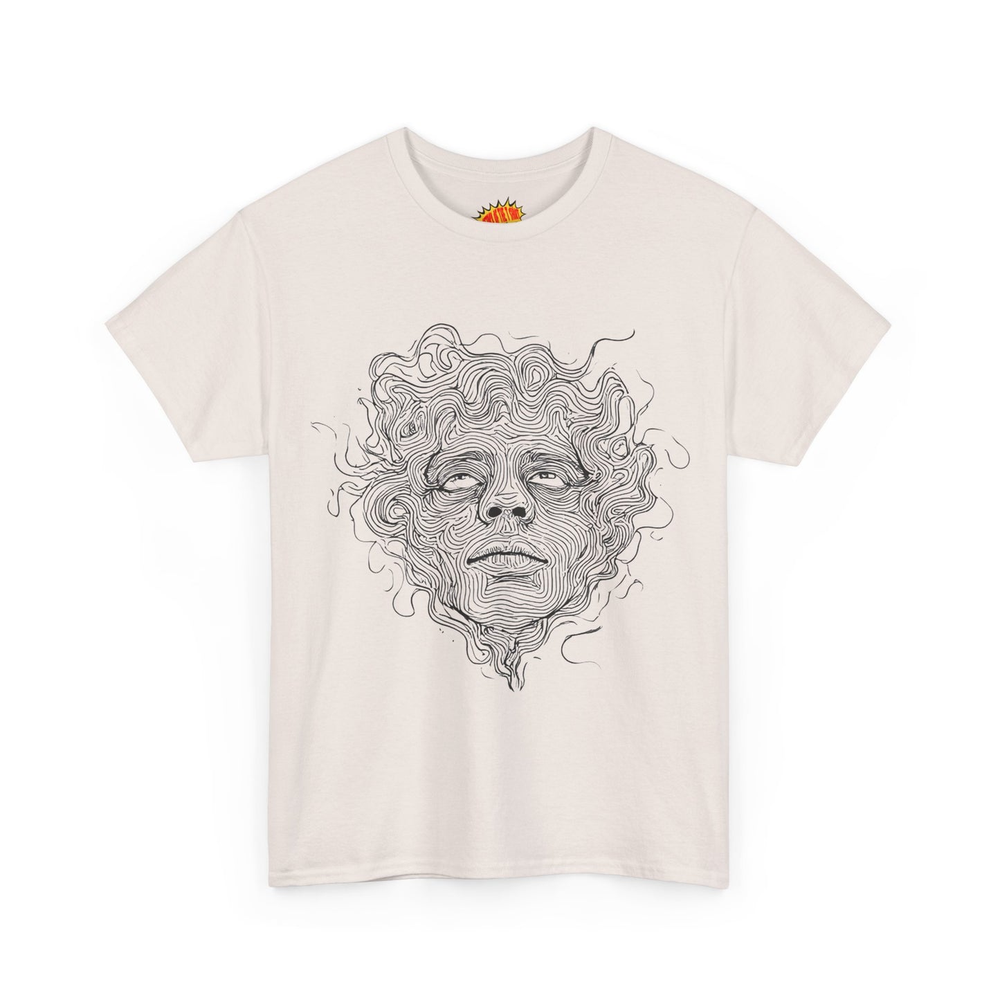 Human Face Line Drawing Graphic Art Tee Shirt *Multiple Colors*