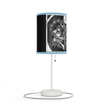 Destruction by Hokusai Japanese Woodcut Lamp