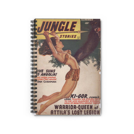Jungle Stories Summer Comic Book Cover Notebook
