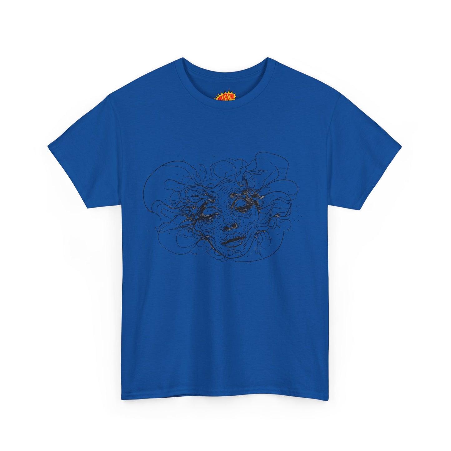 Abstract Face Line Drawing Graphic Art Tee Shirt *Multiple Colors*