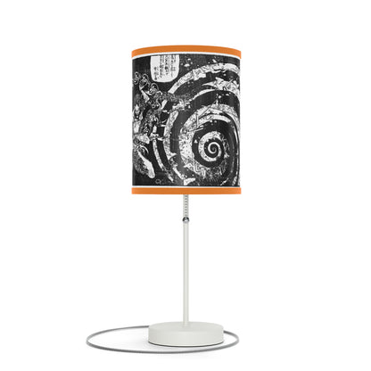 Destruction by Hokusai Japanese Woodcut Lamp