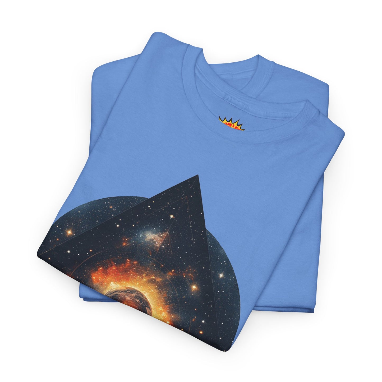 Rounded Diamond Shape Nebula Graphic Space Art Tee Shirt *Multiple Colors*