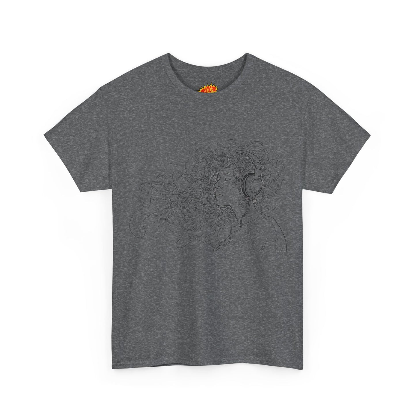Line Drawing Portrait Graphic Musical Art Tee Shirt *Multiple Colors*