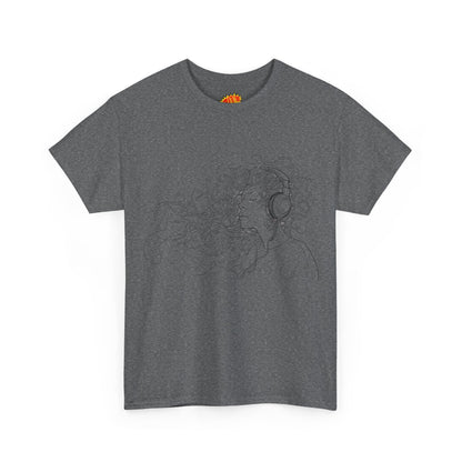 Line Drawing Portrait Graphic Musical Art Tee Shirt