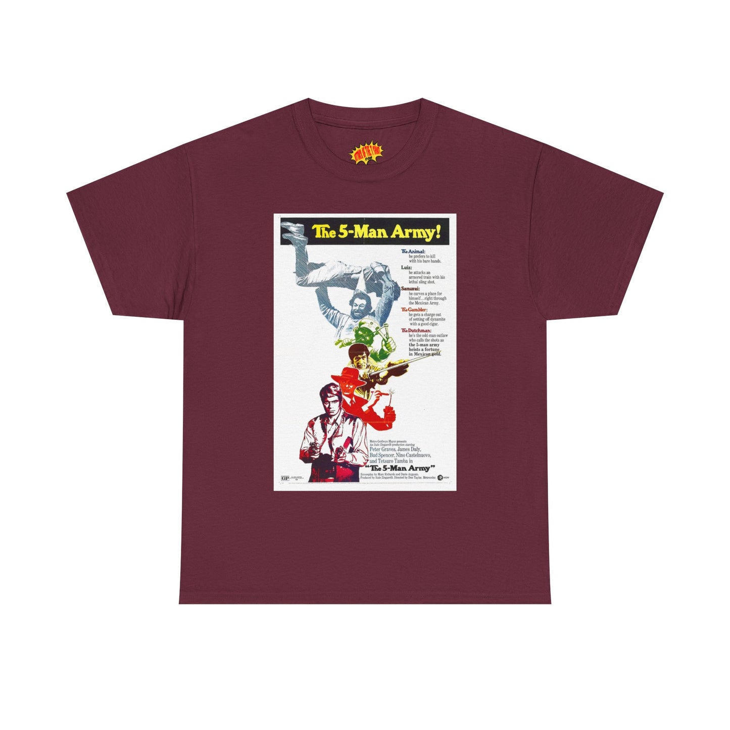 The 5 Man Army Movie Poster T-Shirt *Multiple Colors*
