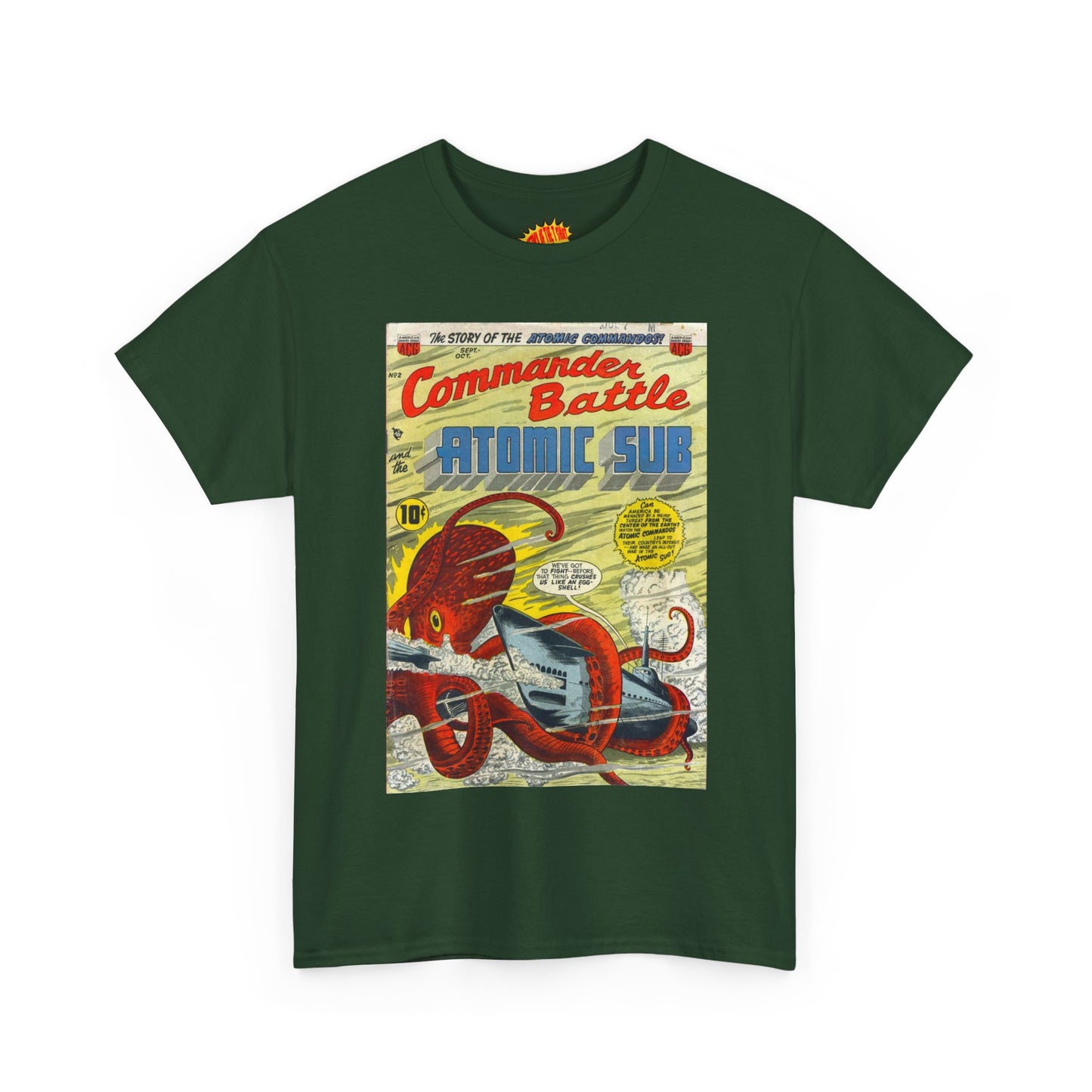 Commander Battle Atomic Sub No. 2 Comic Tee Shirt *Multiple Colors*