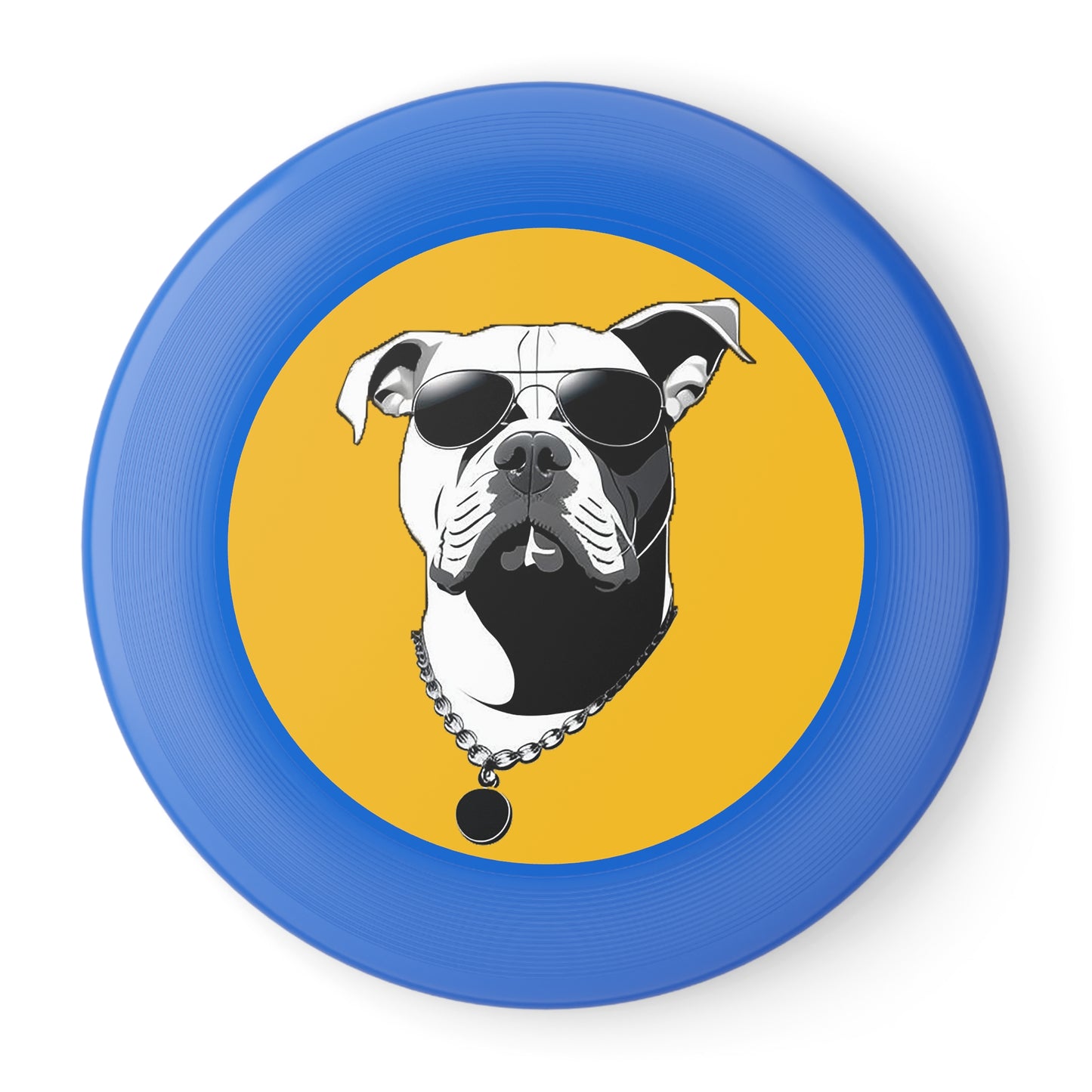 Dog with Sunglasses Frisbee