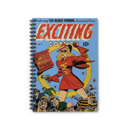 Miss Masque Exciting Comics #53 Spiral Notebook