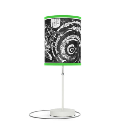 Destruction by Hokusai Japanese Woodcut Lamp
