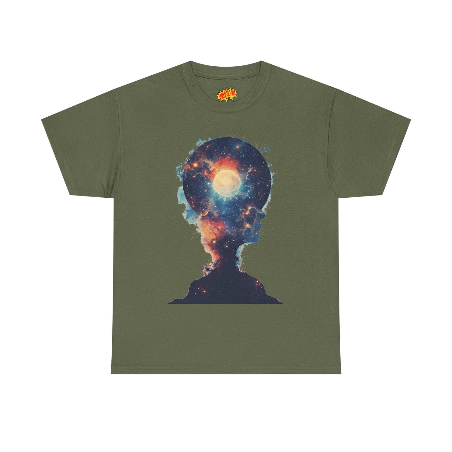 Abstract Galaxy Nebula Art w/Face Graphic Tee Shirt *Multiple Colors*