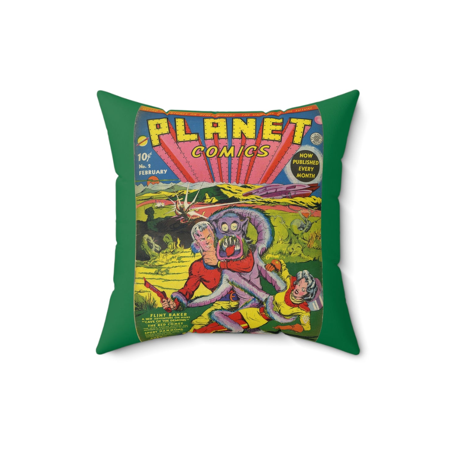 Planet Comics #2 Square Pillow