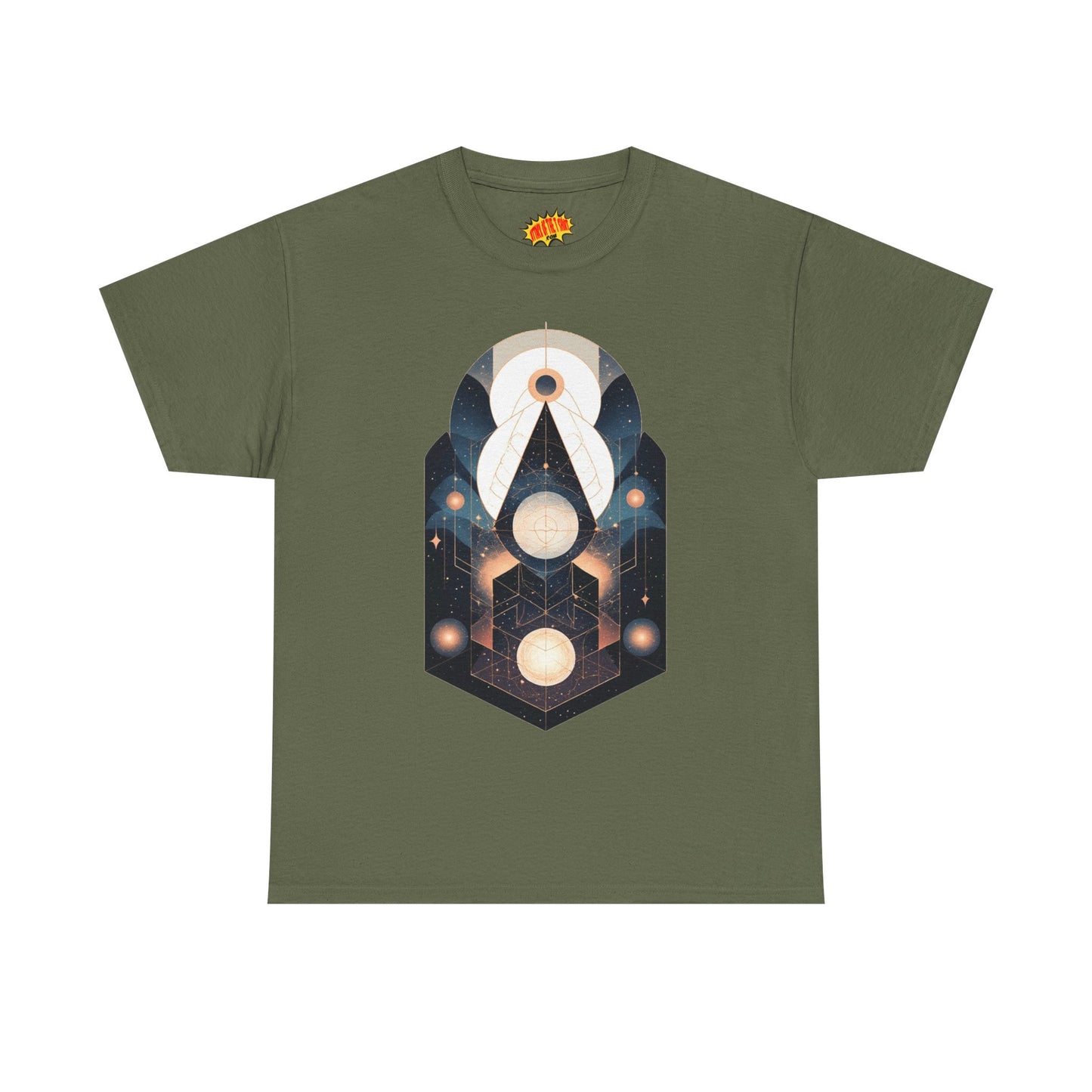 Geometric Space Art Pattern Graphic Tee Shirt *Multiple Colors*