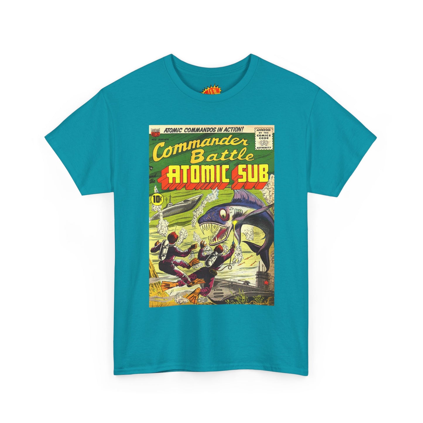Commander Battle Atomic Sub Comic No. 5 Tee Shirt *Multiple Colors*
