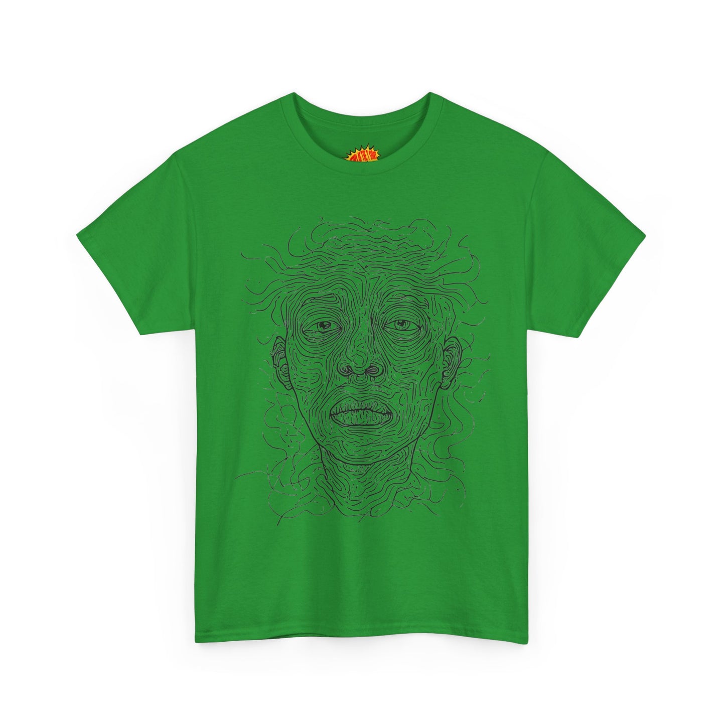 Graphic Line Art Portrait Tee Shirt *Multiple Colors*