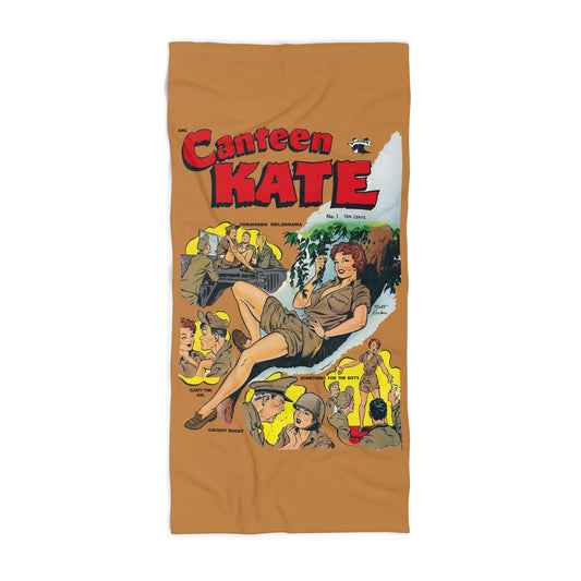 Canteen Kate #1 Beach Towel Brown