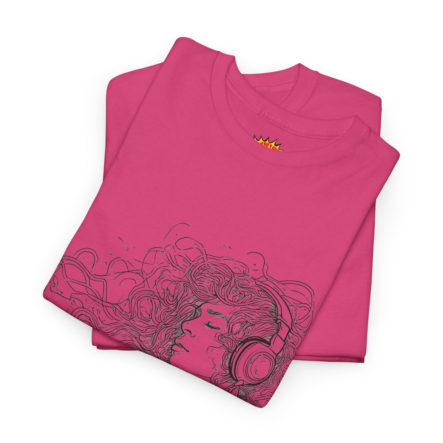 Line Drawing Portrait Graphic Musical Art Tee Shirt *Multiple Colors*