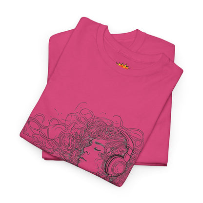 Line Drawing Portrait Graphic Musical Art Tee Shirt
