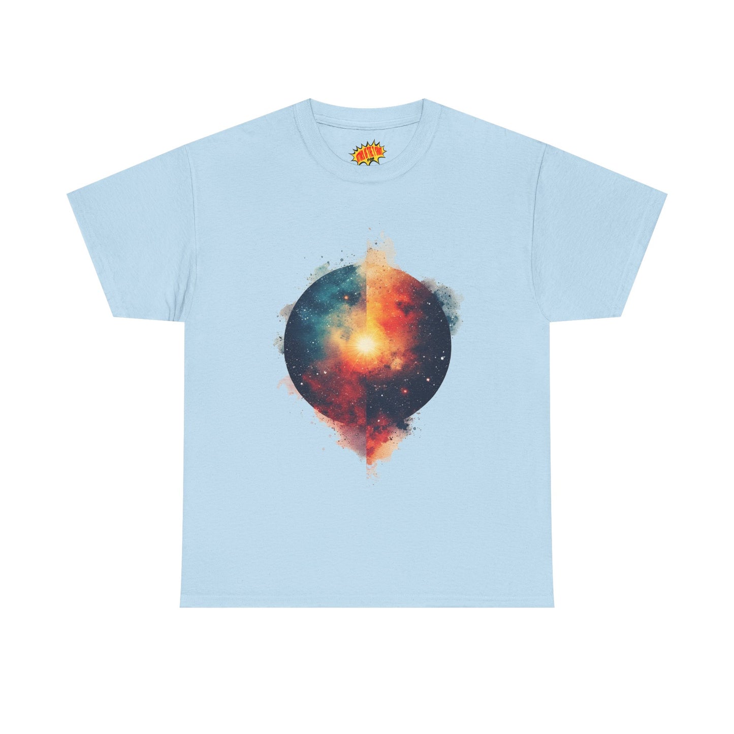 Round Galaxy w/Nebula Graphic Art Tee Shirt *Multiple Colors*