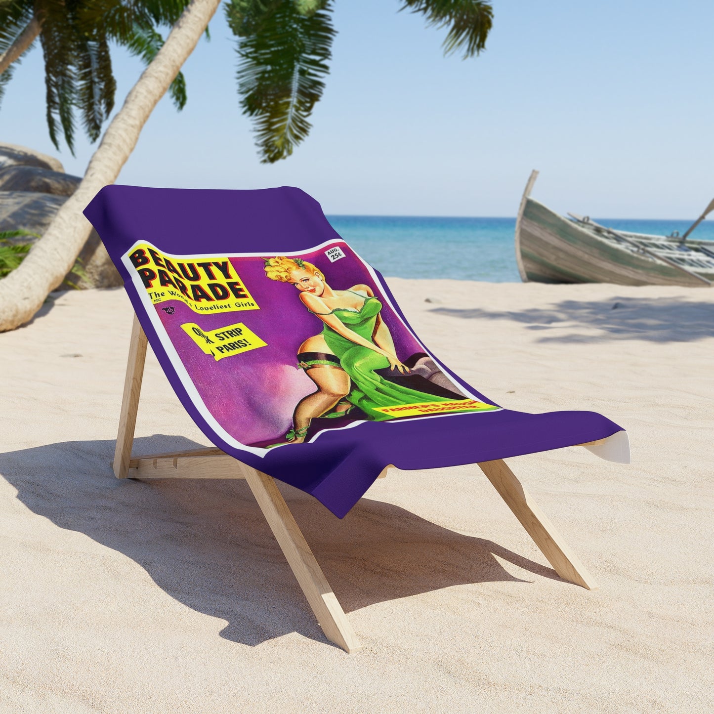 Beauty Parade Beach Towel Purple