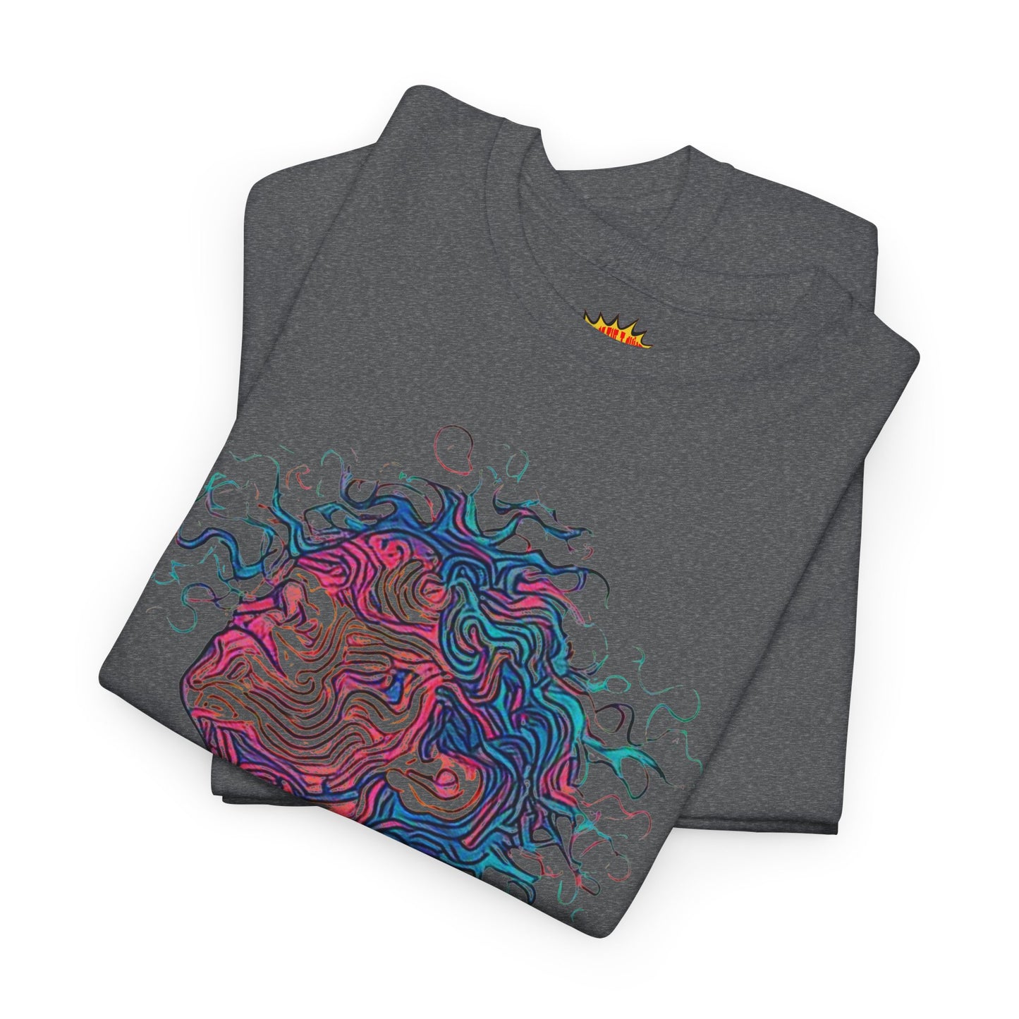 Line Drawing Multicolor Human Graphic Art Tee Shirt *Multiple Colors*