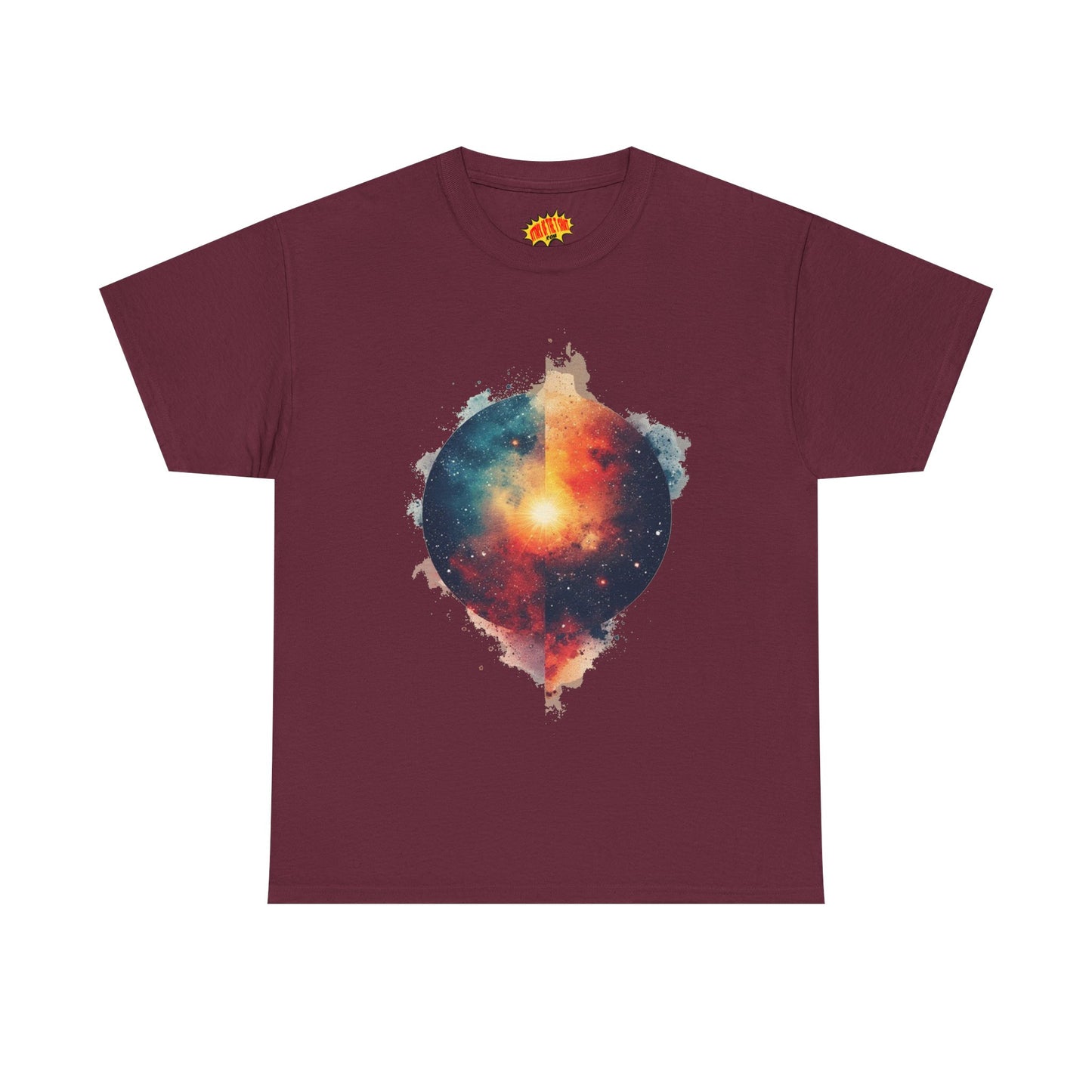 Round Galaxy w/Nebula Graphic Art Tee Shirt *Multiple Colors*