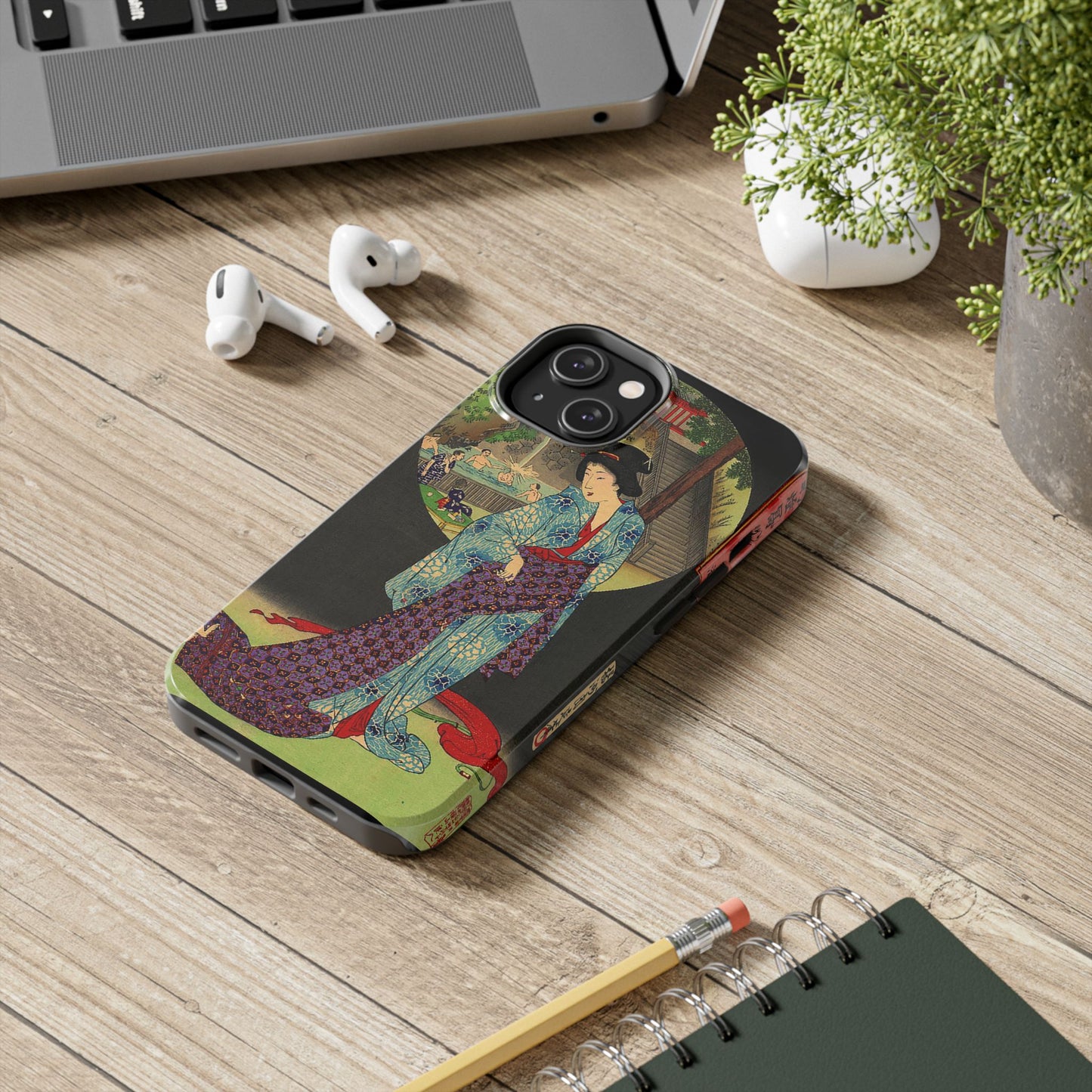 Oji Waterfall by Toyohara Chikanobu, 1890 iPhone Case *Many Sizes Available*