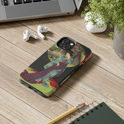 Oji Waterfall by Toyohara Chikanobu, 1890 iPhone Case *Many Sizes Available*