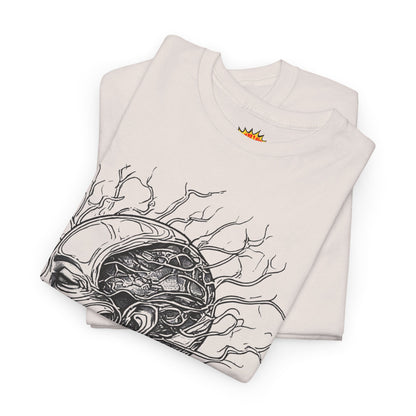 Anatomy Line Drawing Face Graphic Art Tee Shirt