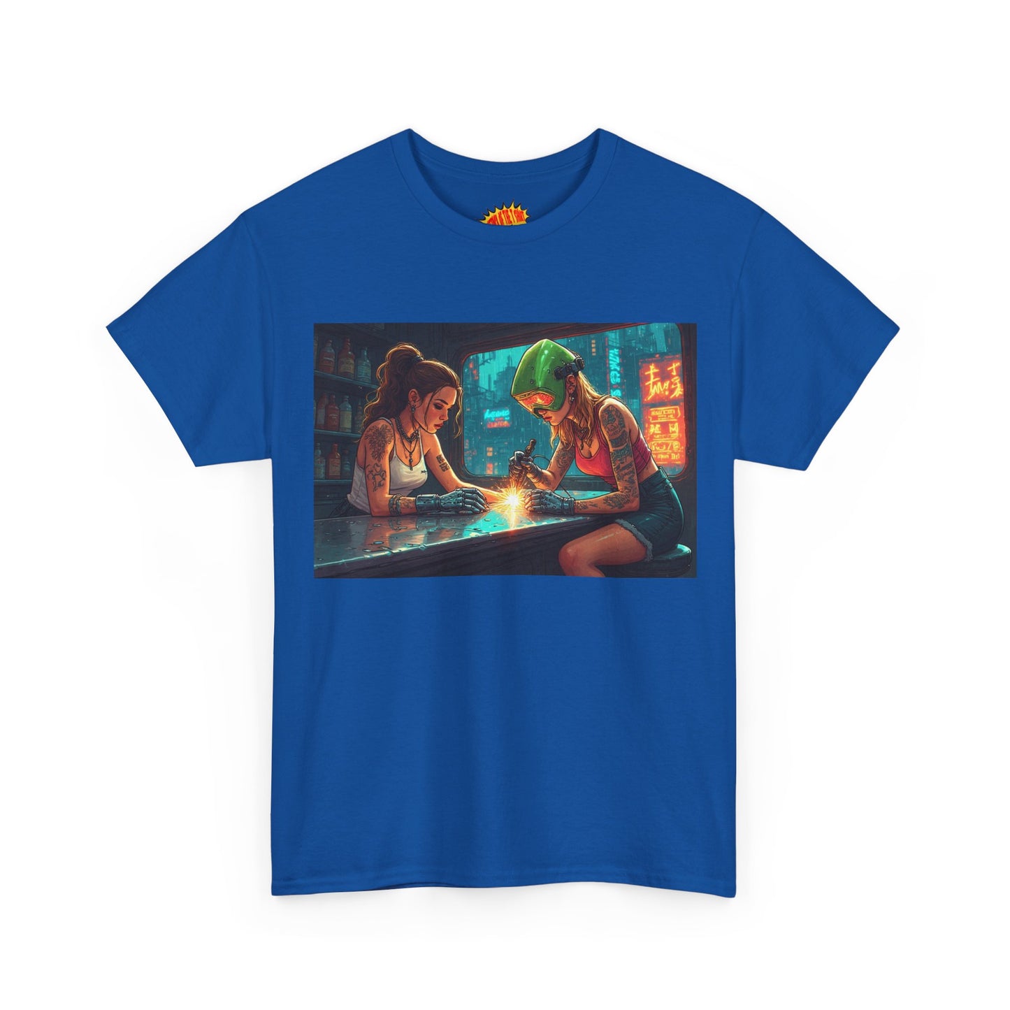Cyberpunk Robot Hand Repair Scene T-Shirt *Multiple Colors*