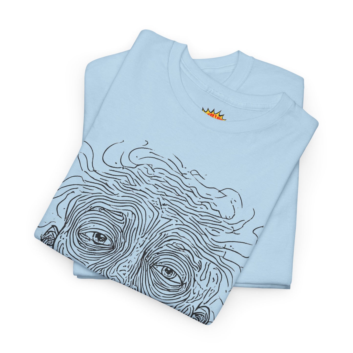 Graphic Line Art Portrait Tee Shirt *Multiple Colors*