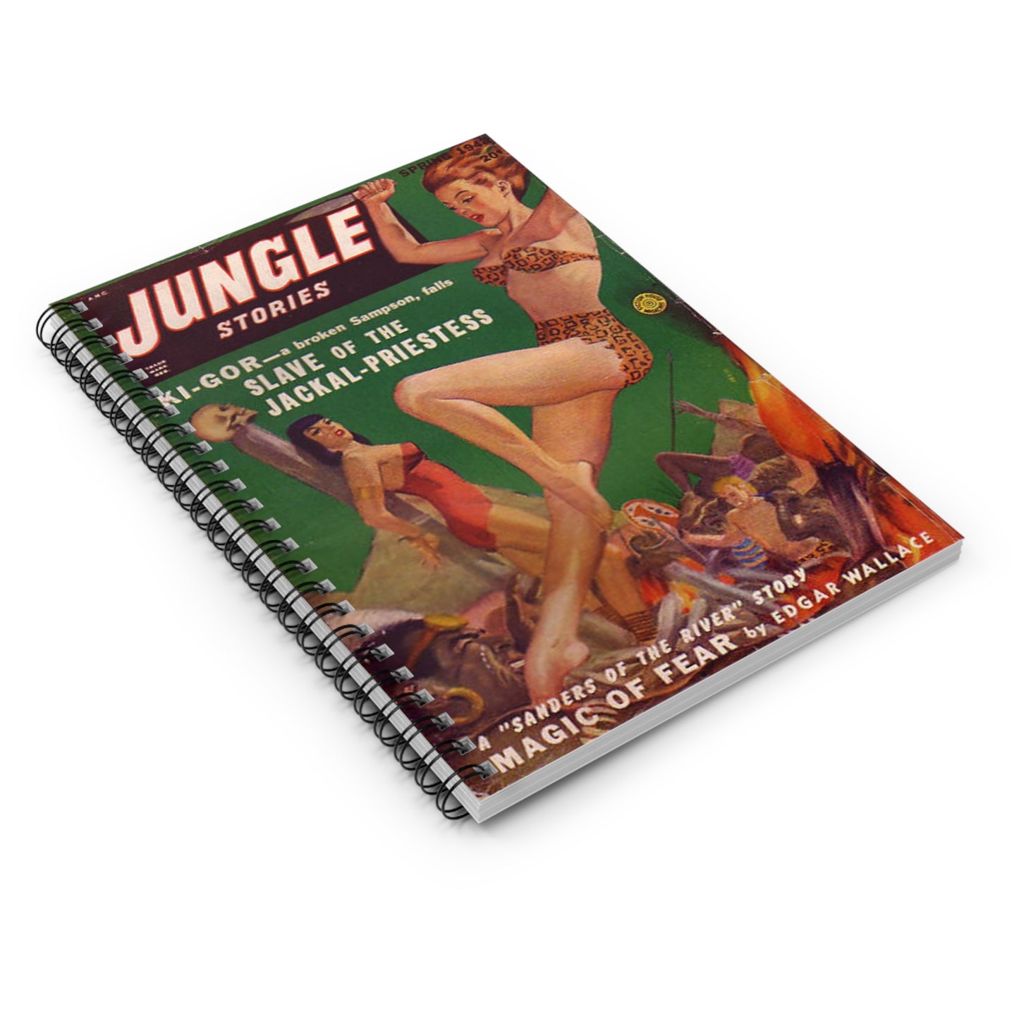 Jungle Stories Spring Comic Book Cover Notebook