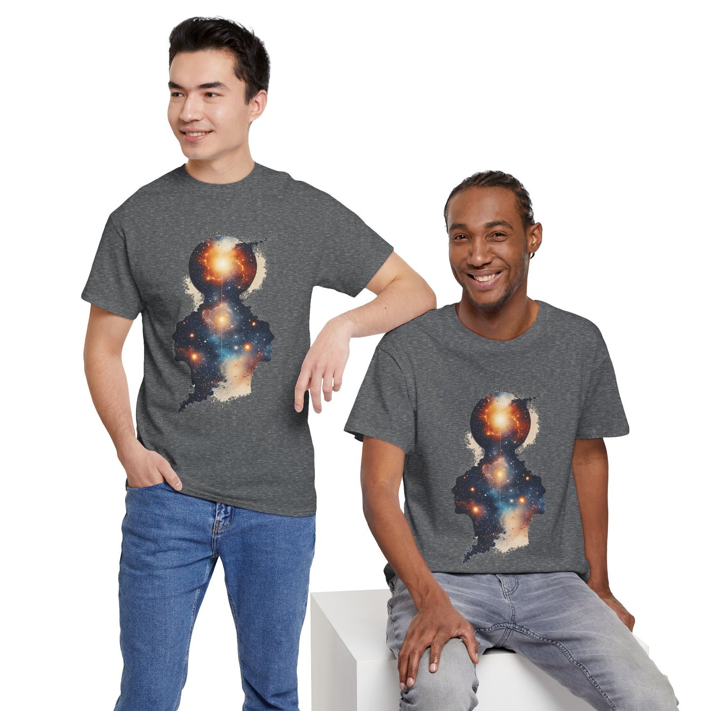 Multiple Galaxy Nebula Art Graphic Tee Shirt *Multiple Colors*