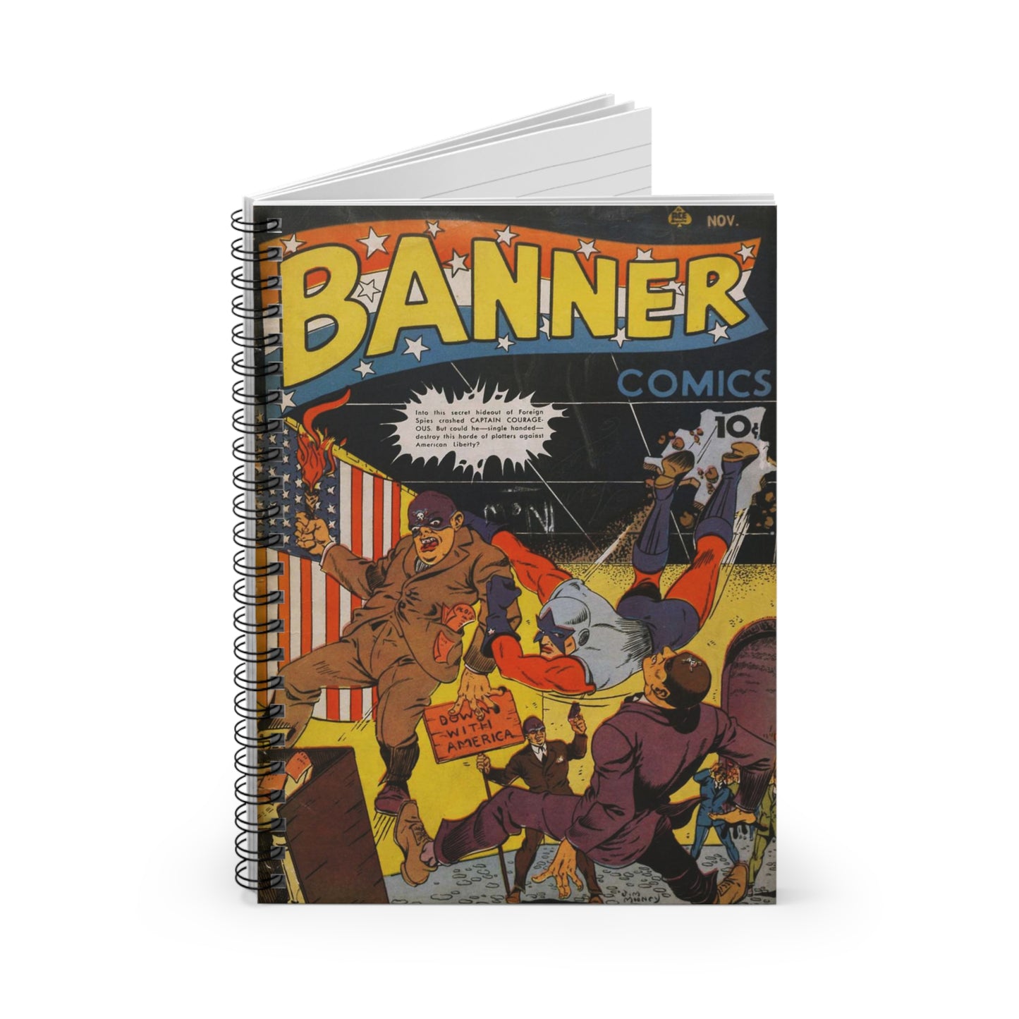 Banner Nov. Comic Spiral Notebook