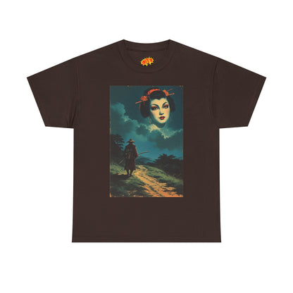 Walking Samurai w/Cloud Woman T-Shirt