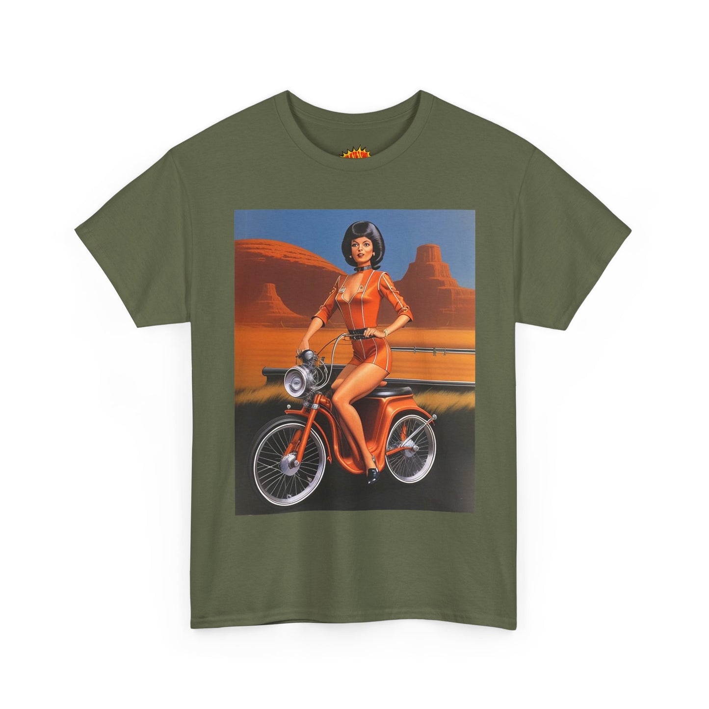 Retro Scooter Lady T-Shirt *Multiple Colors*