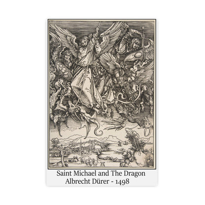 Saint Michael and The Dragon - Albrecht Dürer, 1498
