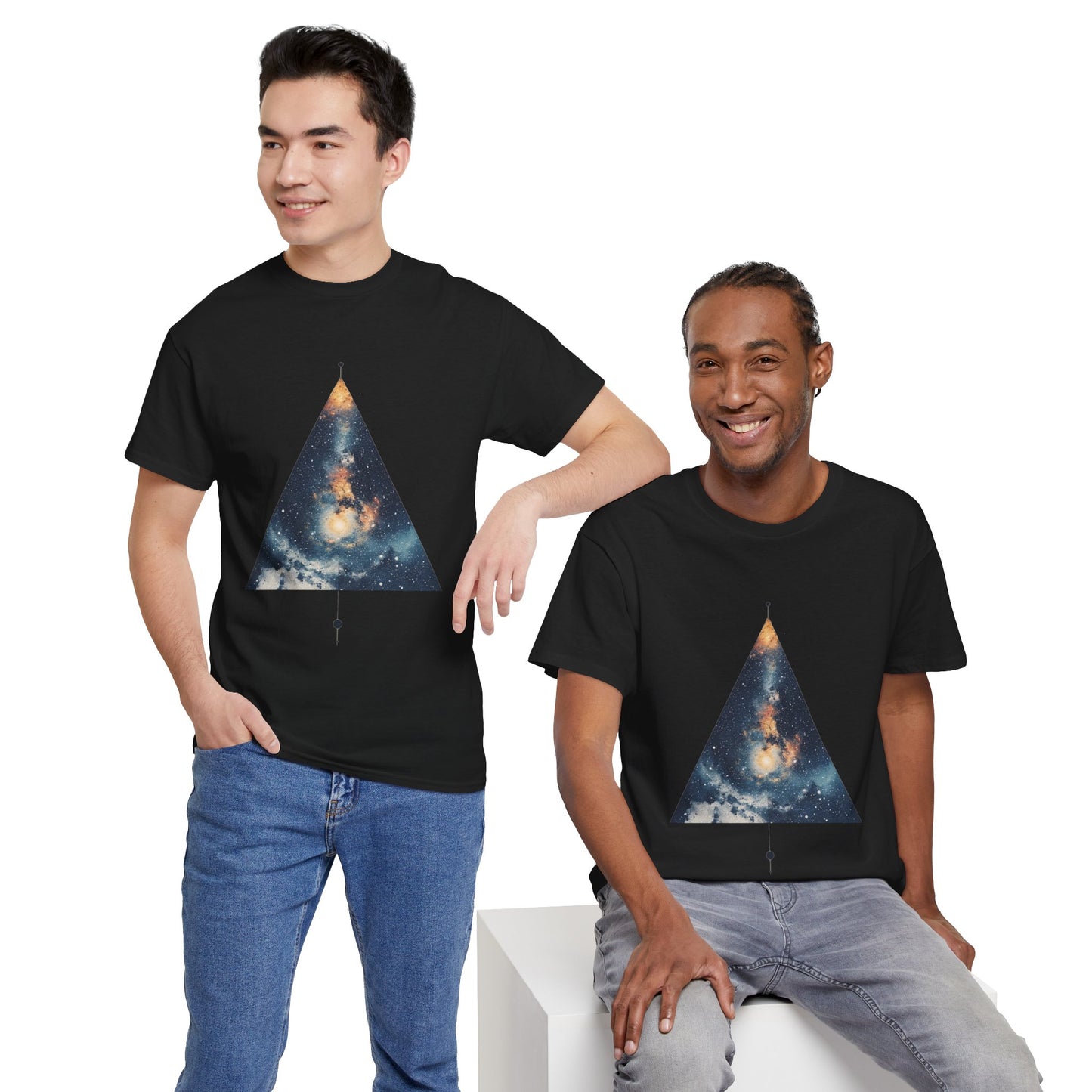 Triangle Nebula Graphic Space Art Tee Shirt *Multiple Colors*