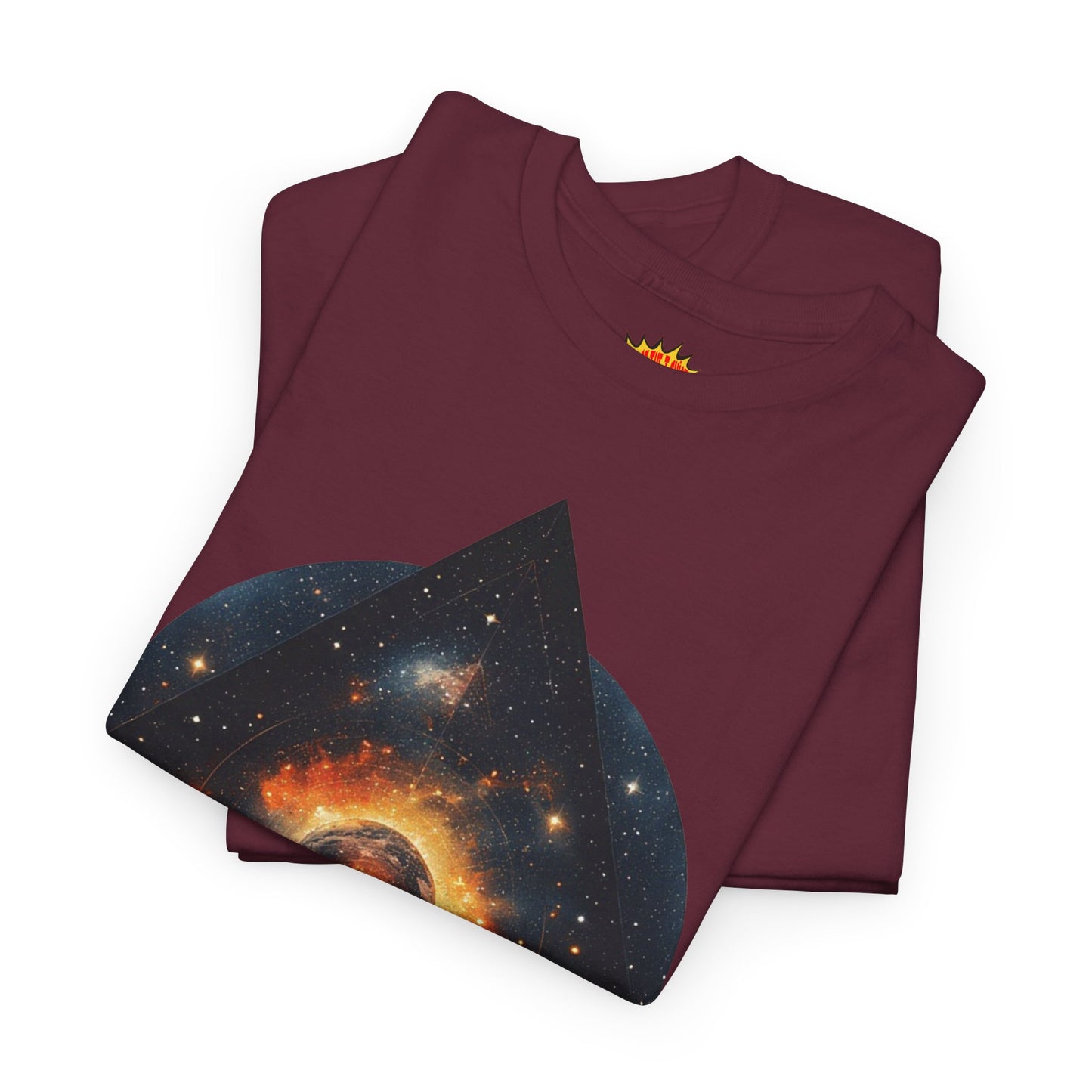 Rounded Diamond Shape Nebula Graphic Space Art Tee Shirt *Multiple Colors*