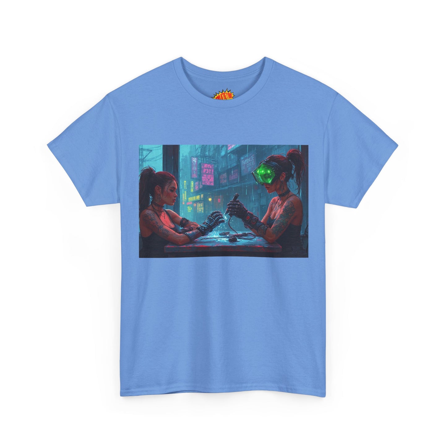 Cyberpunk Nail Salon Scene T-Shirt *Multiple Colors*