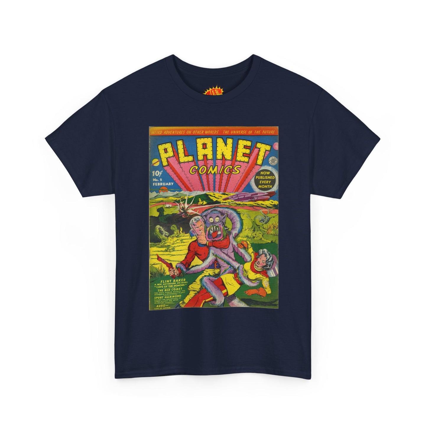 Planet Comics #2 - Heavy Cotton Tee *Dark Colors*