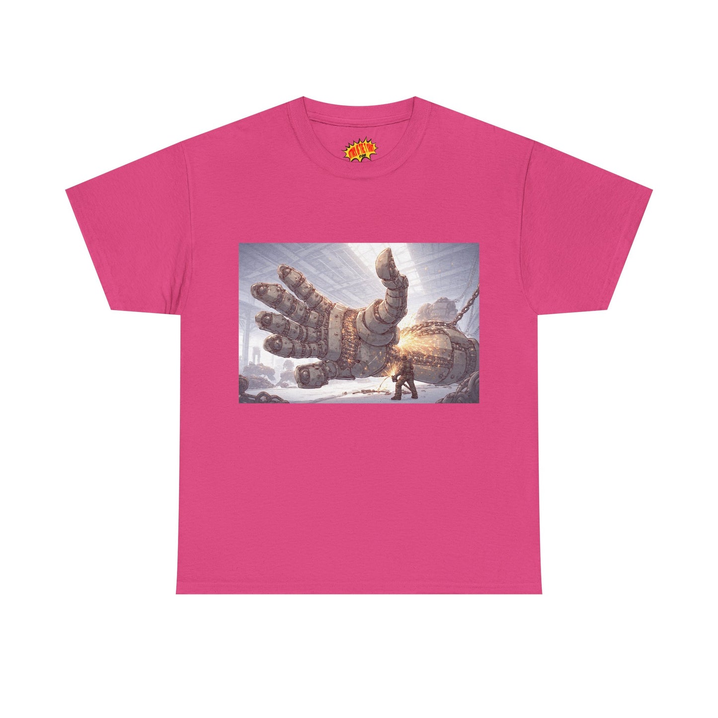 Anime Factory Welder w/Mech Robot Hand T-Shirt *Multiple Colors*
